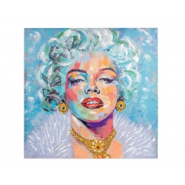 SIGNES GRIMALT Tableau Peinture Femmes dans l'histoire : Marilyn Monroe en design multicolore, 80 x 80 cm