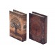 SIGNES GRIMALT Set 2 Boites Livres, Motifs Arbres de Vie, Hauteur 13,5 cm