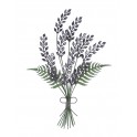 SIGNES GRIMALT Déco murale métal : Bouquet de lavande stylisé, hauteur 60 cm