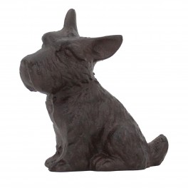 SIGNES GRIMALT Chien Scottish Terrier décoratif en Fonte, Position Assise, terrasse et Jardin, Hauteur 11 cm