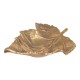 Feuille dorée en Aluminium, Plateau de Service, décoratif ou Vide-Poche, Longueur 17 cm