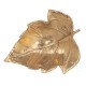 Feuille dorée en Aluminium, Plateau de Service, décoratif ou Vide-Poche, Longueur 17 cm