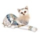 SGRIMALT Grande Figurine Chat Allongé et Frou-Frou, Modèle Blue Kat, L 21 cm