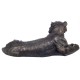 G&S Statuette Design Animaux : Le Tigre de Bengal Allongé, Antic Line, L 108 cm