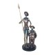 Figurine décorative Don Quichotte et Sancho Panza, Sculpture Résine, H 22 cm