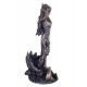 SGRIMALT Statue Mythologie Grecque, Aphrodite, Déesse de l'amour, Finition Antic Line, H 28 cm