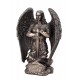 G&S Statuette résine : L'archange Saint Michel, Prière et Glaive H 22 cm