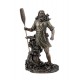 ORIGEN Statue Mythologie Nordique : Dieu Njörd, Dieu des Marins et Pêcheurs, Finition Antic Line, H 25 cm