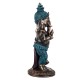 Grande Statuette Ganesh Antic Line Bleue, H 31 cm
