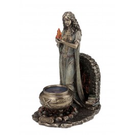 ORIGEN Statue de la Déesse Brigit, Déesse Celtique des druides, Mythologie Nordique, H 23 cm
