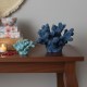 Décoration à poser, Corail Branche Bleu, L 18 cm