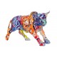 Statue Taureau Design, Collection Ubik, Pop Culture, Multicolore, L 28 cm