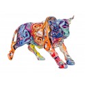 Statue Taureau Design, Collection Ubik, Pop Culture, Multicolore, L 28 cm