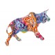 Statue Taureau Design, Collection Ubik, Pop Culture, Multicolore, L 28 cm