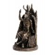 SIGNES GRIMALT Statue Mythologie Occulte, Baphomet, l'idole barbue à tête de bouc, H 24 cm