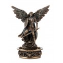 SIGNES GRIMALT Statue Antic Line : L'archange Saint Michel et Réceptacle pour prières, Hauteur 19 cm