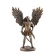 SIGNES GRIMALT Statuette résine Antic Line : L'archange Saint Michel, Bouclier et Glaive, Hauteur 28 cm