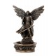 SIGNES GRIMALT Statue Antic Line : L'archange Saint Michel et Réceptacle pour prières, Hauteur 19 cm