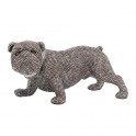 SGRIMALT Statuette Chien : Le Bouledogue, Collection Silver Rock, L 39 cm