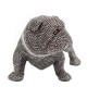 SGRIMALT Statuette Chien : Le Bouledogue, Collection Silver Rock, L 39 cm
