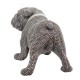 SGRIMALT Statuette Chien : Le Bouledogue, Collection Silver Rock, L 39 cm