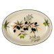 BY SIGRIS Signes Grimalt Assiette ovale olives Cuisine | Ustensiles Blanc - 4x28x39 cm