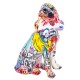 ORIGEN Statue Résine Design : Basset Hound, Collection Graffiti, H 21 cm