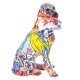ORIGEN Statue Résine Design : Basset Hound, Collection Graffiti, H 21 cm
