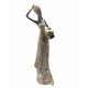 SIGNES GRIMALT Statuette Ethnique, l'Africaine et la cruche, Collection DAKA, H 44,5 cm