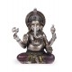 G&S Statuette Ganesh en résine, Mod coloré métallisé, H 20 cm