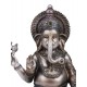 G&S Statuette Ganesh en résine, Mod coloré métallisé, H 20 cm