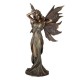 Fée Statue Décoration collection Fantasy hauteur 24cm couleur Brun Bronze