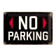 Nostalgic Art No Parking en Relief Signe de métal (na 3020)