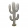 CACTUS Statue Décoration d'Intérieur en Bois de 51cm Gris écru Voyage évasion