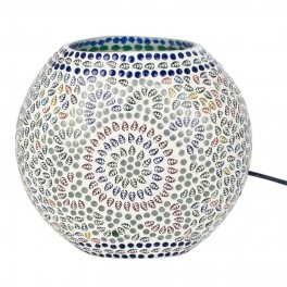 LAMPE Mosaïque en verre forme ronde Décoration lumière d'ambiance 27cm