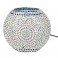 LAMPE Mosaïque en verre forme ronde Décoration lumière d'ambiance 27cm