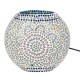 LAMPE Mosaïque en verre forme ronde Décoration lumière d'ambiance 27cm