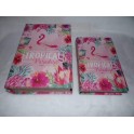 Signes Grimalt Set 2 Boite en Forme de Livre en Bois décor Flamant Rose