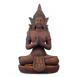 G&S Statue Résine XL : Bouddha & Méditation 1, Mod Banteai, H 66 cm