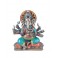 G&S Statuette Ganesh en résine, Modèle Versicolor 1, H 18 cm