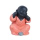 Statuette XL : Les 3 Moines de la Sagesse Assis, Color Line, H 24 cm