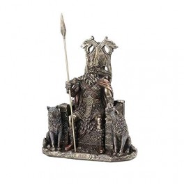 Goth, Skull and steampunk Statuette en résine Dieu Odin 21 cm