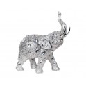 G&S Statuette Eléphant Design : Modèle Silver Drop, H 28 cm