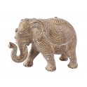 SGRIMALT Statue Design Eléphant XL : Collection Mandala, Marron Clair, L 20 cm