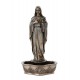 SIGNES GRIMALT Statuette Statue Coeur Immaculé de Marie, Aspect Bronze, Collection Antic Line, H 23 cm