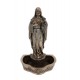 SIGNES GRIMALT Statuette Statue Coeur Immaculé de Marie, Aspect Bronze, Collection Antic Line, H 23 cm