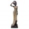 SIGNES GRIMALT Statue Africaine, Aspect Fibres tressées, résine, Visage angélique et Collection DAKA, Hauteur 42 cm