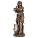 EUTERPE Statue Décoration Mythologie Muse grecque de la Musique 23cm