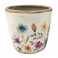 Signes Grimalt - Pot de Fleurs Décoratif, Céramique Blanche, Design Romantique, Idéal pour l'Intérieur et l'Extérieur, 15,5 cm