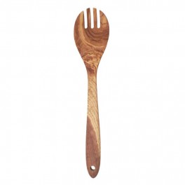 Grande fourchette à salade en bois d'Olivier